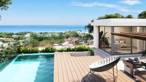 Marbella Außergewöhnliches Neubauprojekt von 44 Luxuswohnungen in der Nähe des Golfplatzes Cabopino  