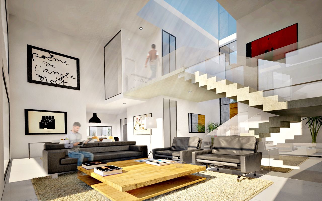 Contemporary villa project in Elviria, La Mairena, with breathtaking views.