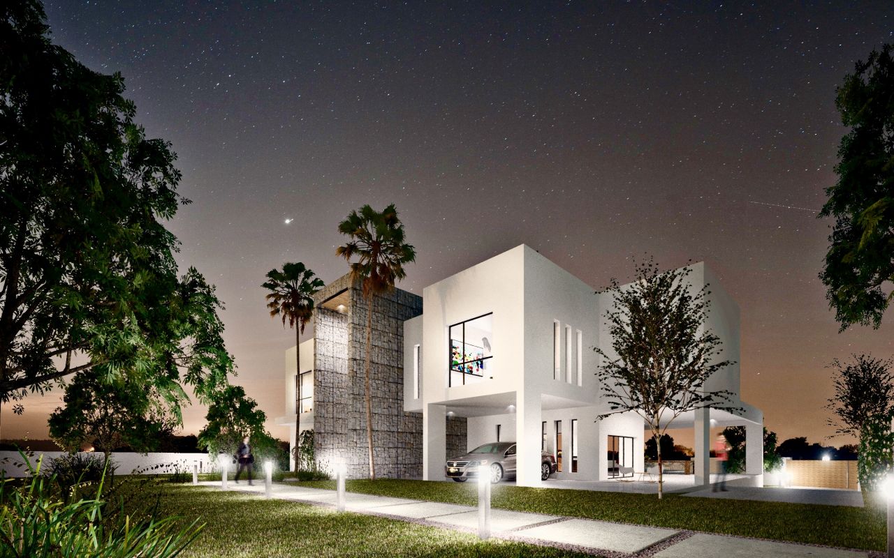 Contemporary villa project in Elviria, La Mairena, with breathtaking views.