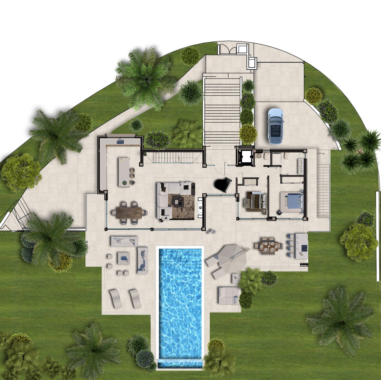 New build luxury villa with fantastic panoramic views in La Cala Golf