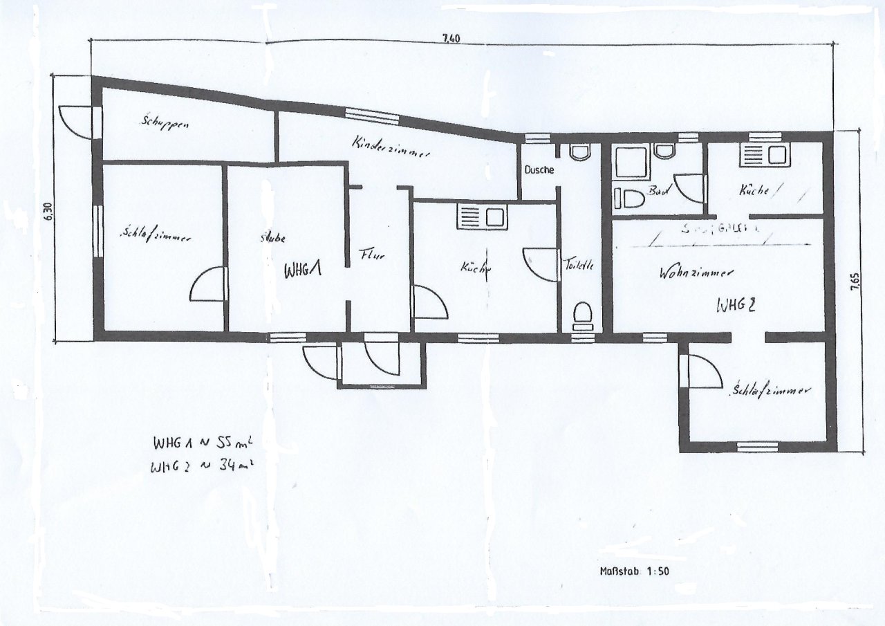 Grundriss Nebengebäude